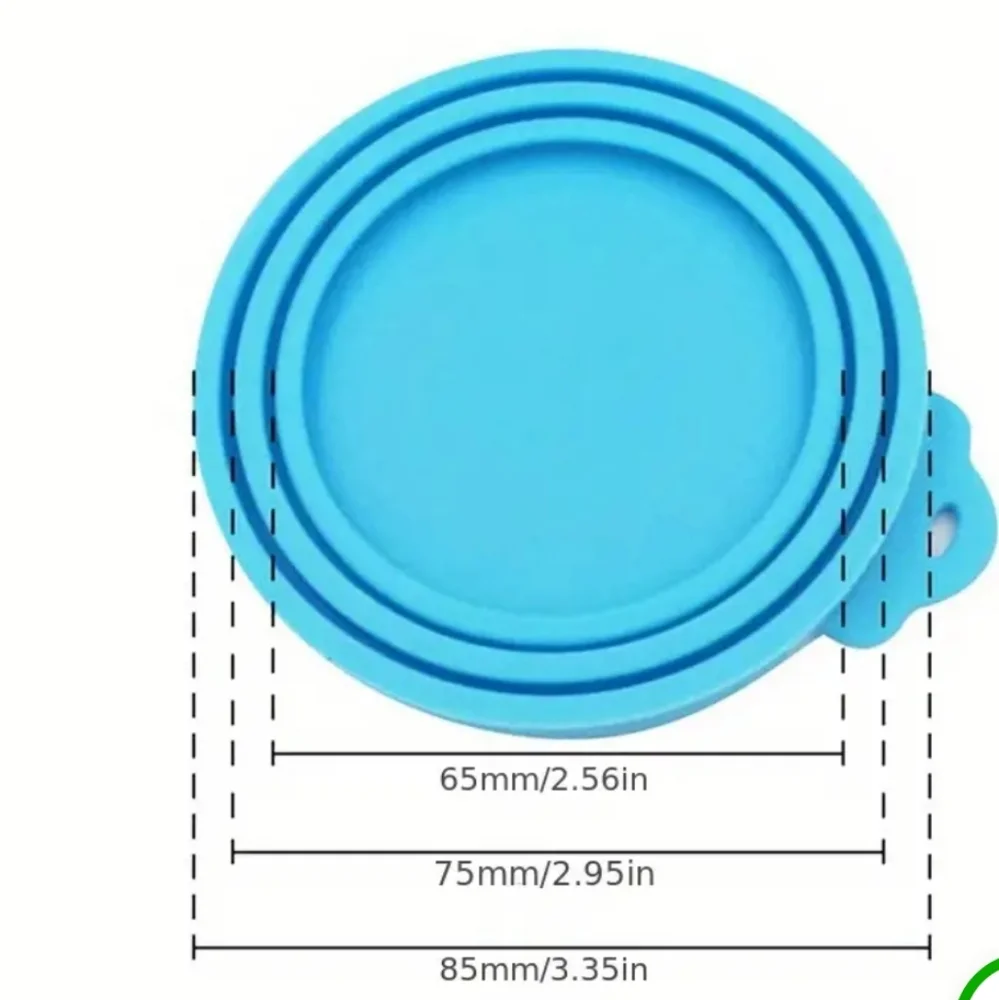 8 pc Silicone Pet Food Can Covers With Food Spoons, Reusable And Washable